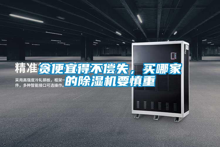 貪便宜得不償失，買哪家的除濕機要慎重