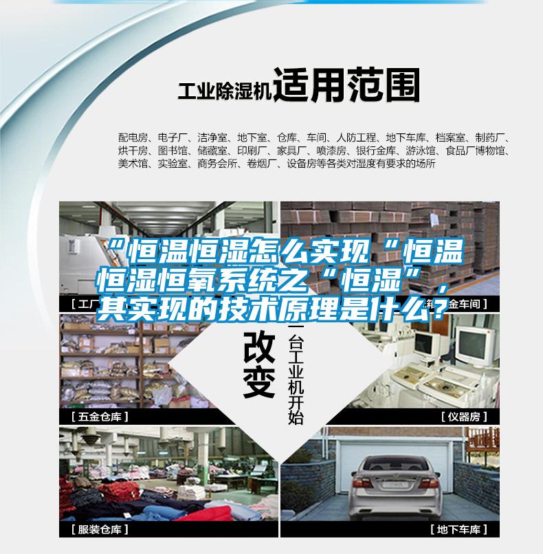 “恒溫恒濕怎么實現“恒溫恒濕恒氧系統之“恒濕”，其實現的技術原理是什么？