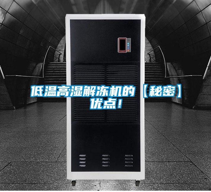 低溫高濕解凍機的【秘密】優(yōu)點！