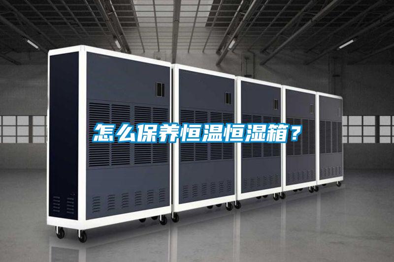 怎么保養恒溫恒濕箱?