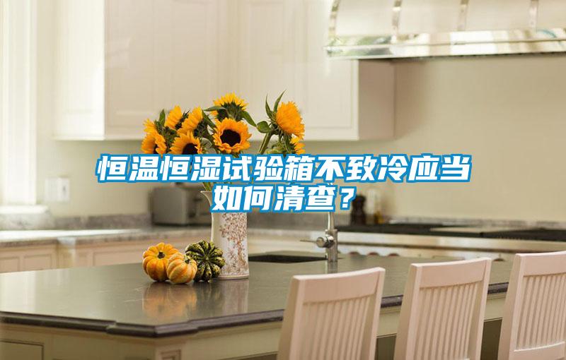 恒溫恒濕試驗(yàn)箱不致冷應(yīng)當(dāng)如何清查?