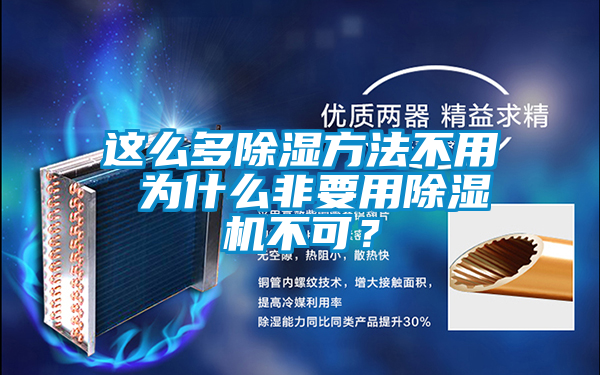 這么多除濕方法不用 為什么非要用除濕機不可?