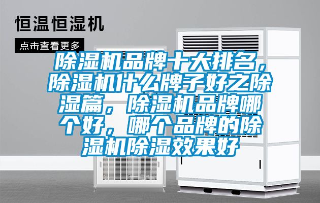 除濕機品牌十大排名，除濕機什么牌子好之除濕篇，除濕機品牌哪個好，哪個品牌的除濕機除濕效果好
