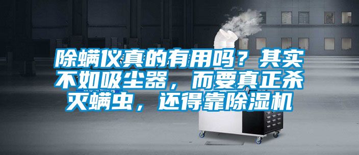除螨儀真的有用嗎？其實不如吸塵器，而要真正殺滅螨蟲，還得靠除濕機